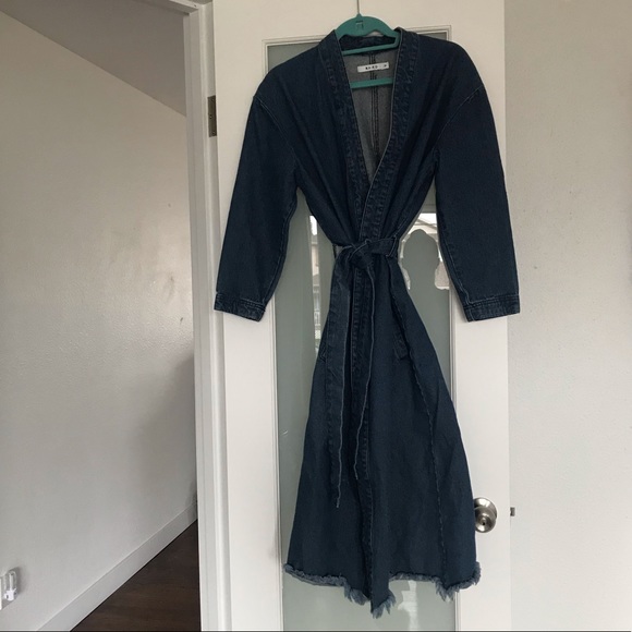 Vintage Jean Ankle Length Jacket - Picture 3 of 5